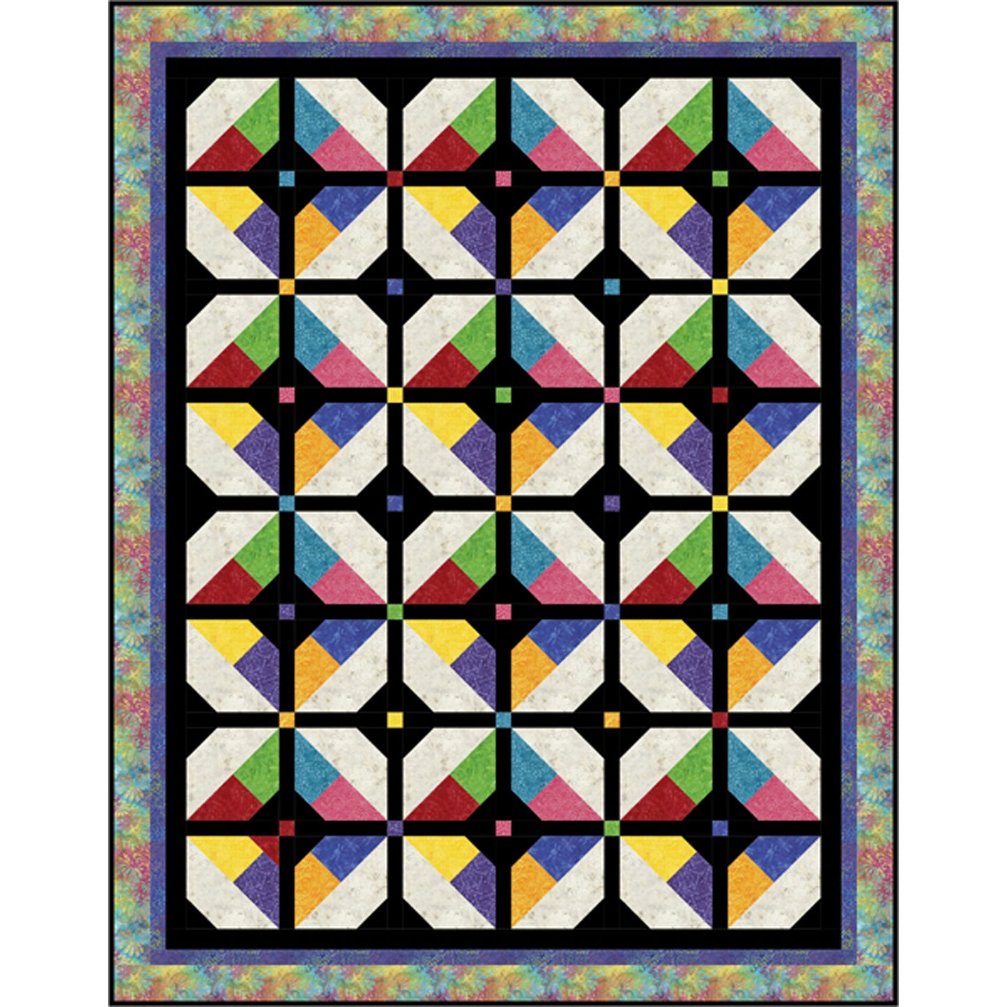 Tonga Hypnosis Quilt NDD-182e - Downloadable Pattern