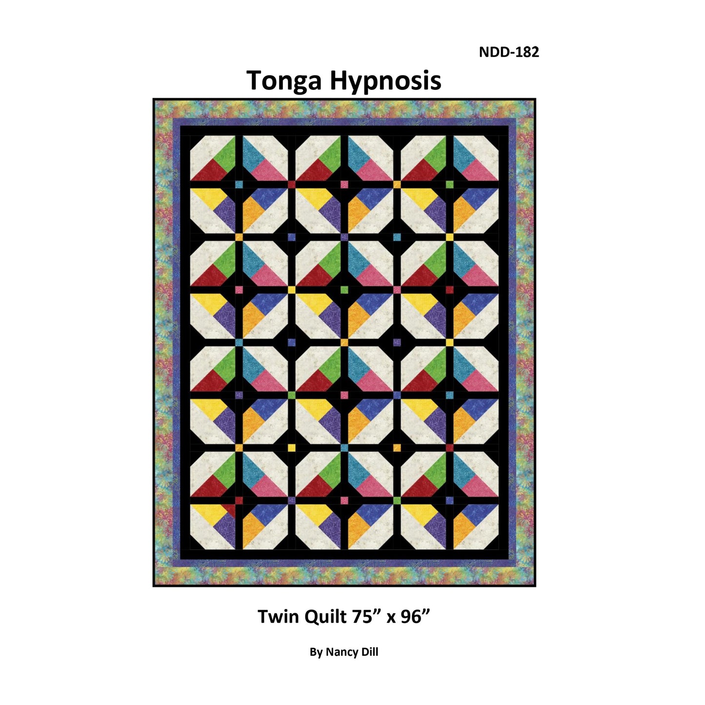 Tonga Hypnosis Quilt NDD-182e - Downloadable Pattern