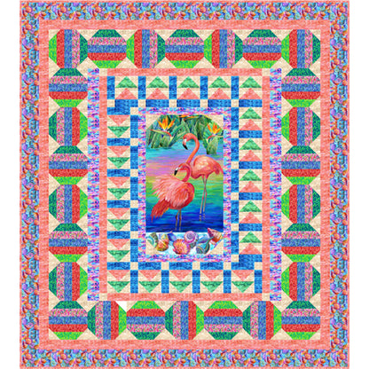 Fabulous Flamingos Quilt NDD-184e - Downloadable Pattern