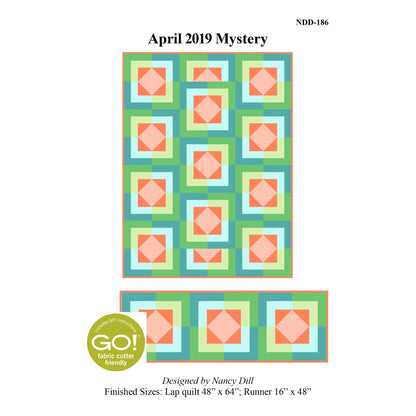 April 2019 Retreat Quilt Pattern NDD-186R - Paper Pattern