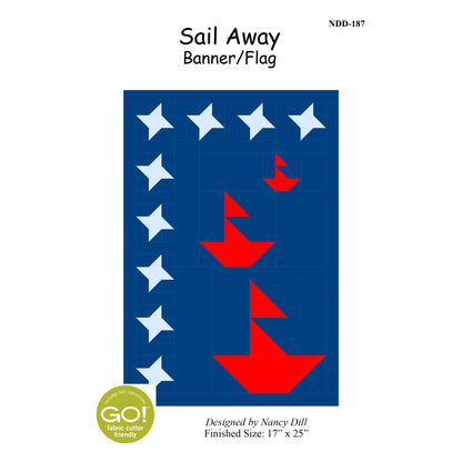 Sail Away Banner/Flag Pattern NDD-187w  - Wholesale Product