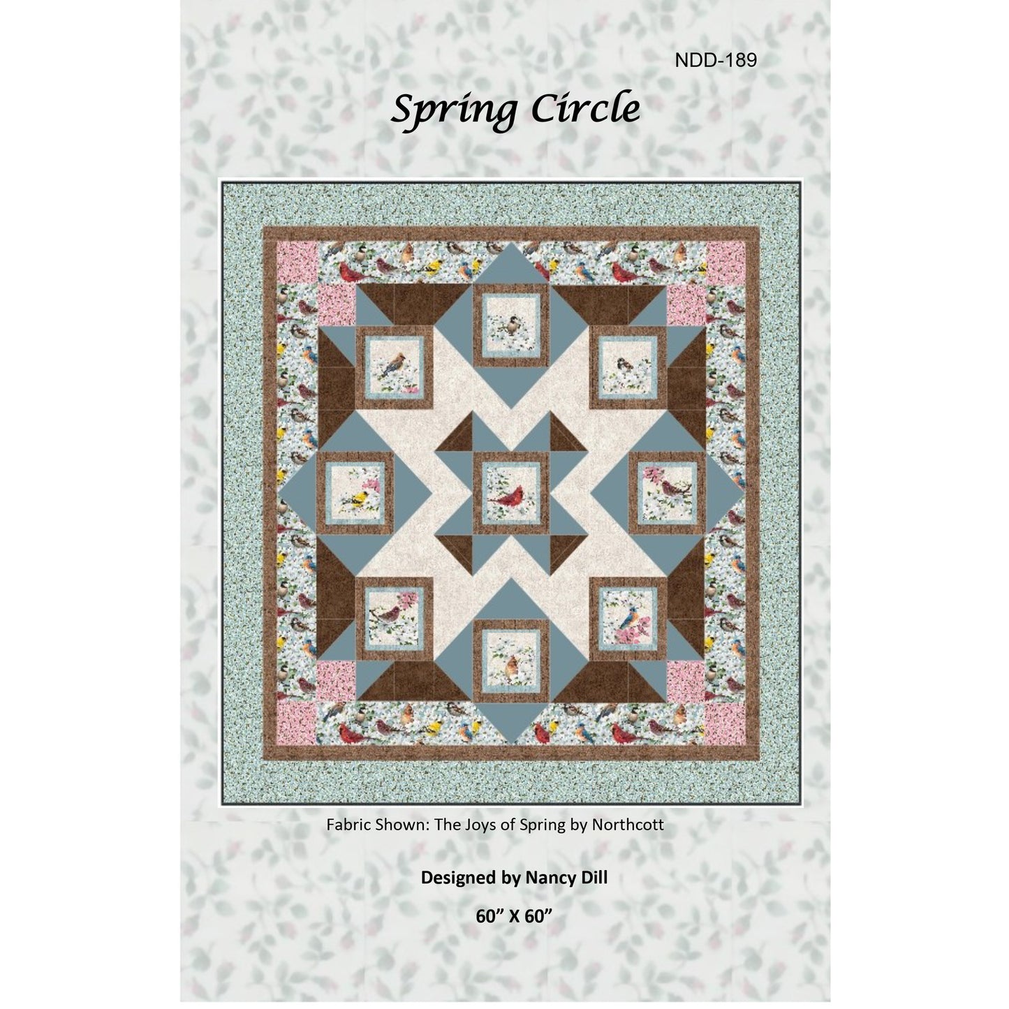 Spring Circle Quilt Pattern NDD-189 - Paper Pattern