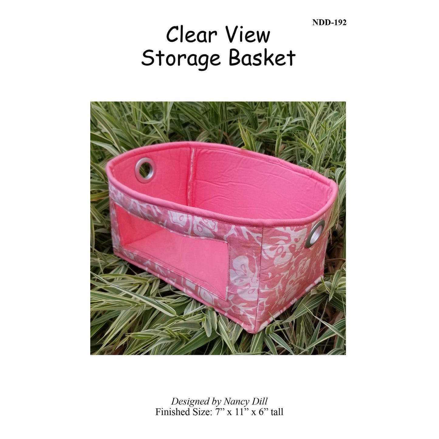 Clear View Storage Basket NDD-192e - Downloadable Pattern