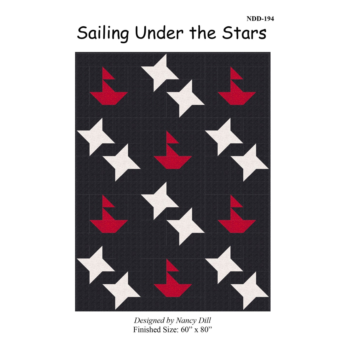 Sailing Under the Stars Quilt NDD-194e - Downloadable Pattern