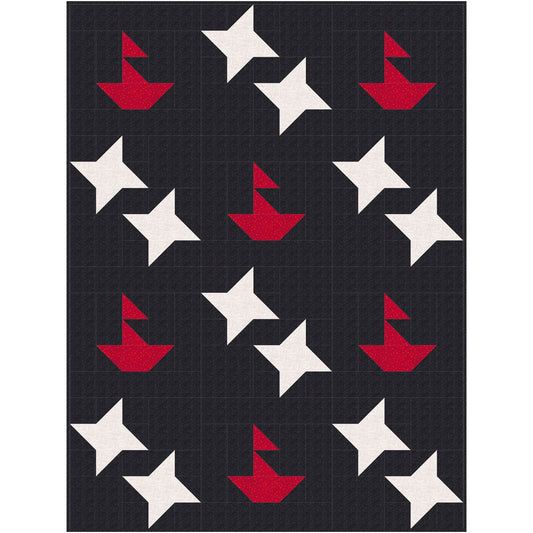 Sailing Under the Stars Quilt NDD-194e - Downloadable Pattern