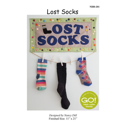 Lost Socks Wall Hanging Pattern NDD-201 - Paper Pattern