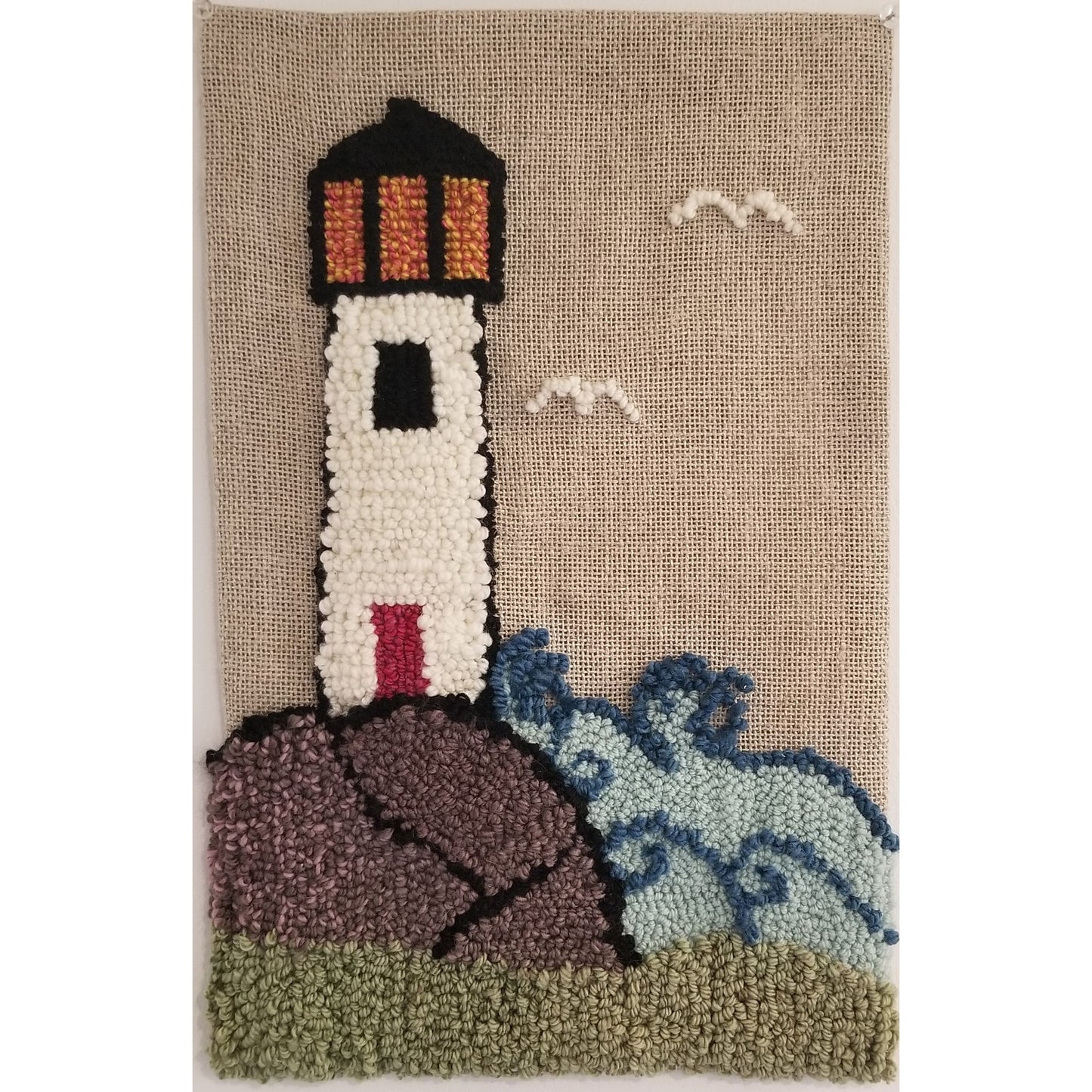 Lighthouse Rug Punching or Rug Hooking Pattern NDD-604 - Paper Pattern