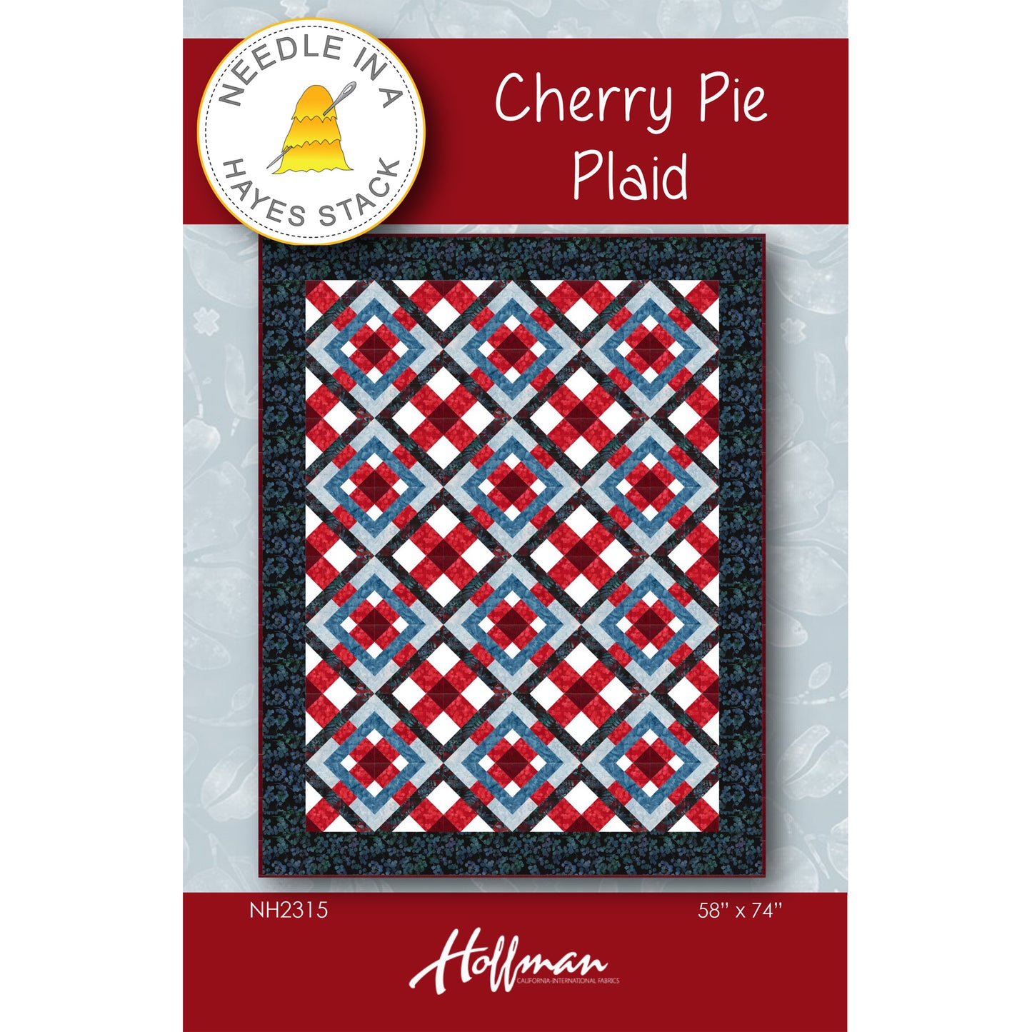 Cherry Pie Plaid Quilt NH-2315e - Downloadable Pattern