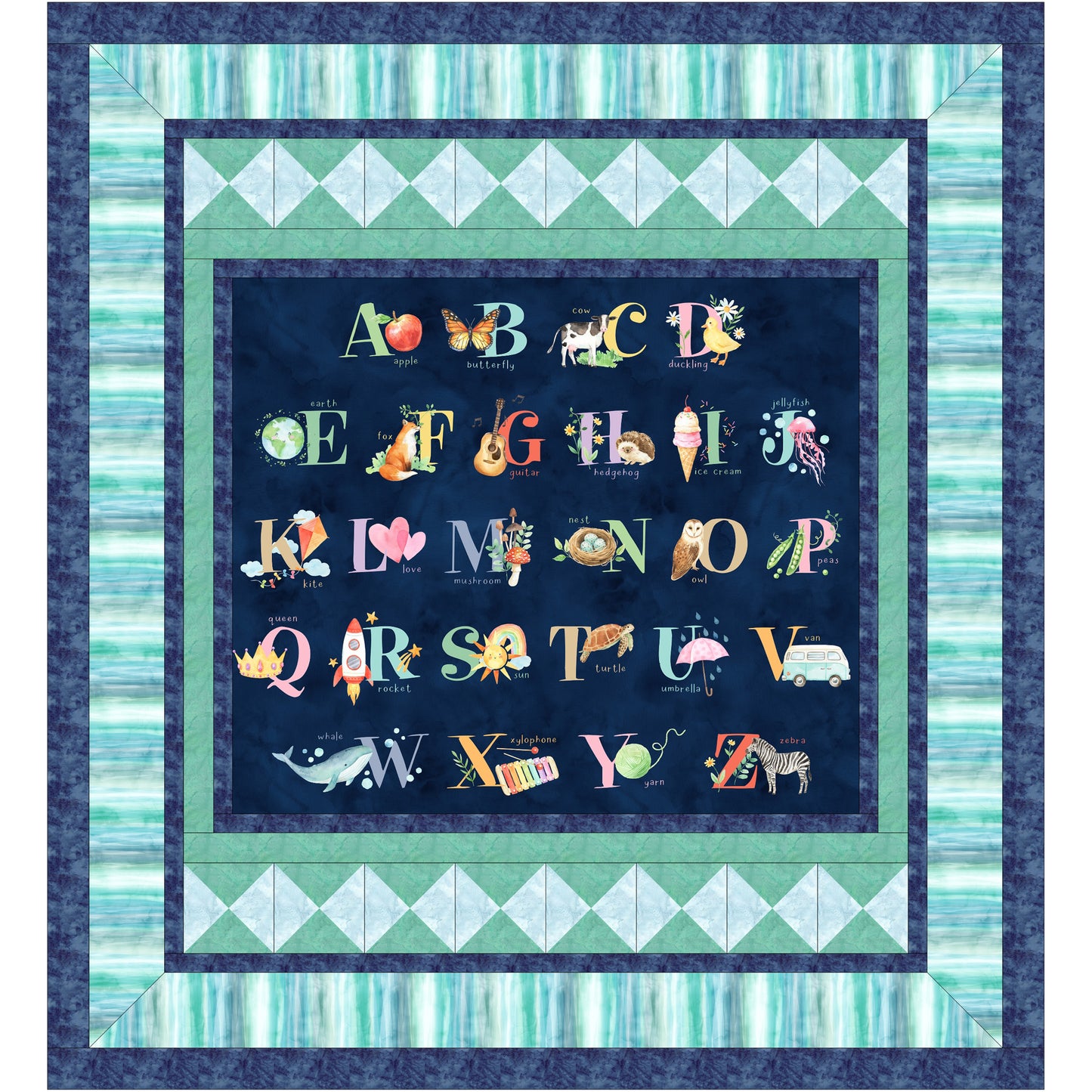 Alphabet Love Quilt NH-2324e - Downloadable Pattern