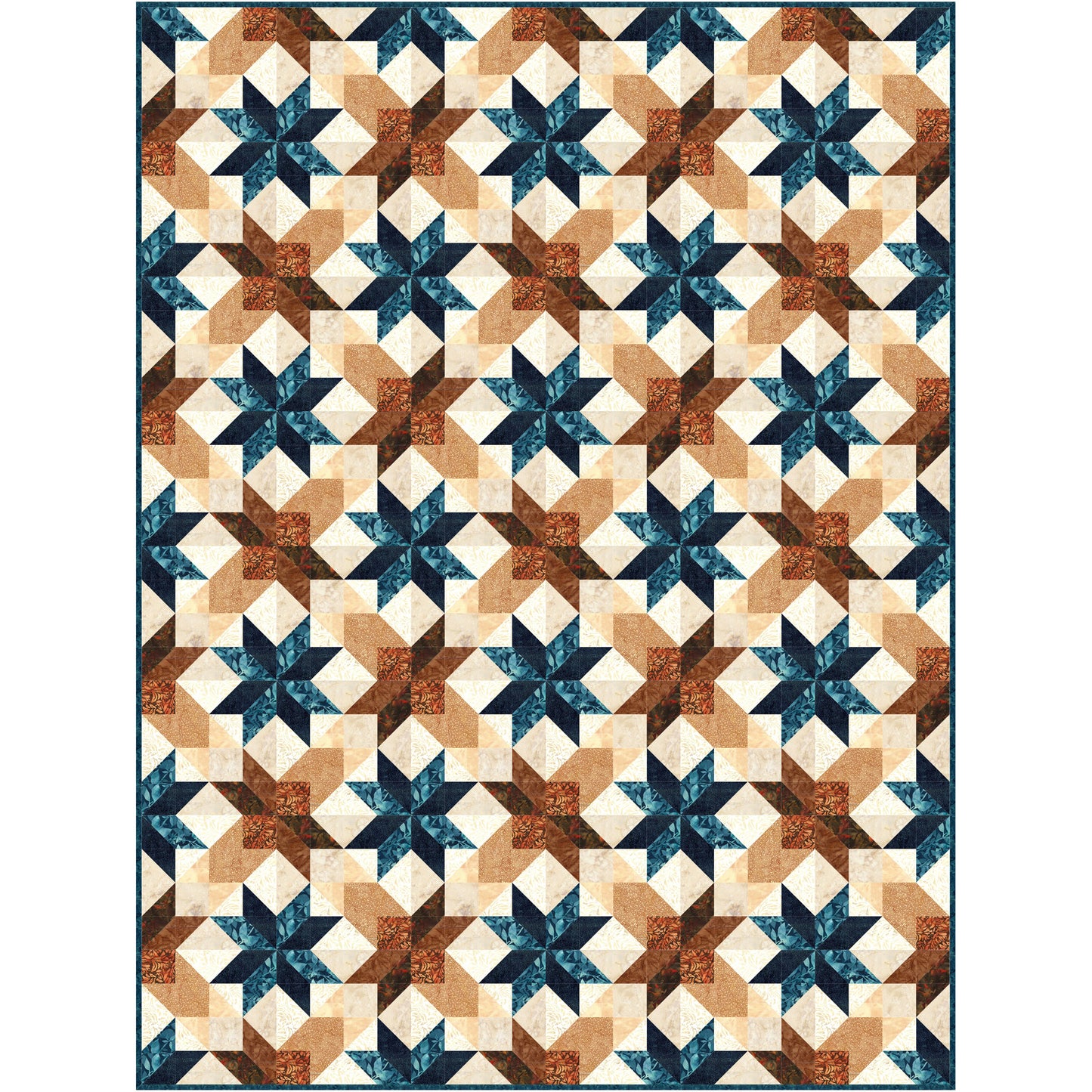 Cinnamon Stars Quilt NH-2325e - Downloadable Pattern