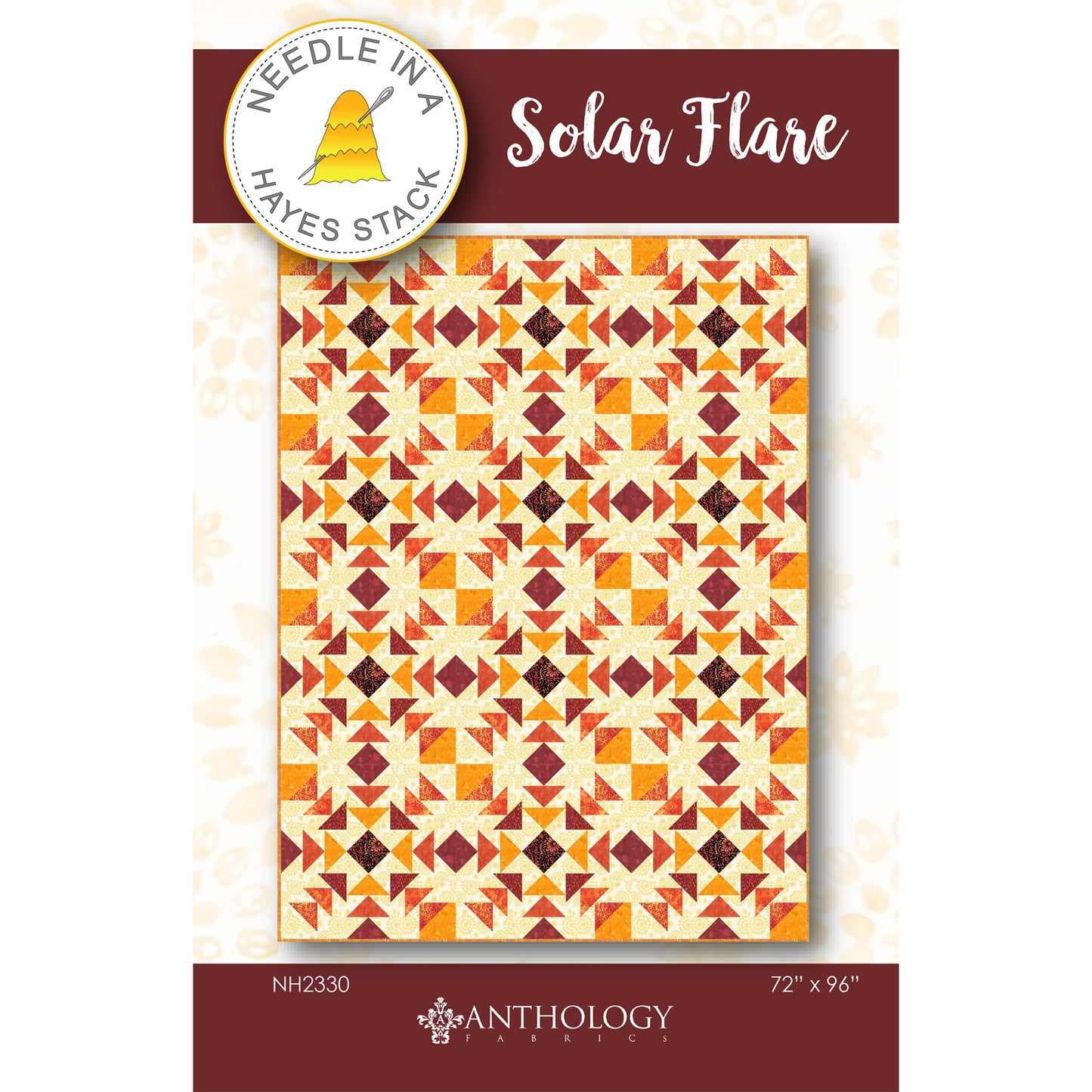 Cover image of pattern for Solar Flare Quilt.