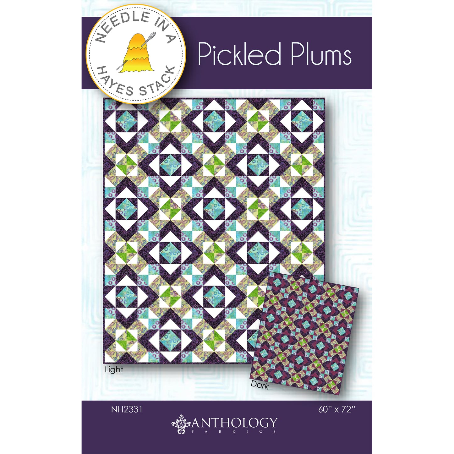 Cover image of pattern for Pickled Plums Quilts.