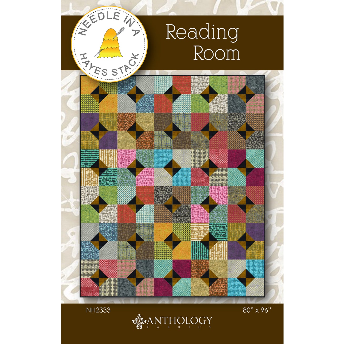 Cover image of pattern for Reading Room Quilt.