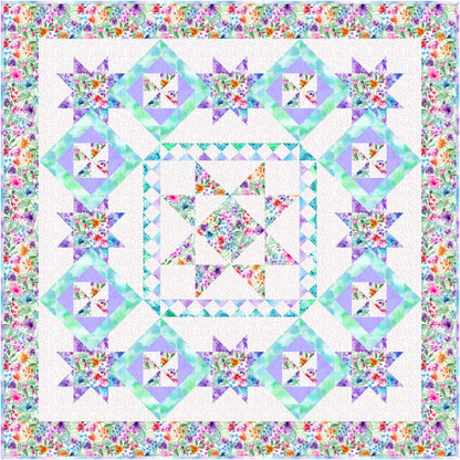 Bloom Bright Party Quilt NH-2334e - Downloadable Pattern