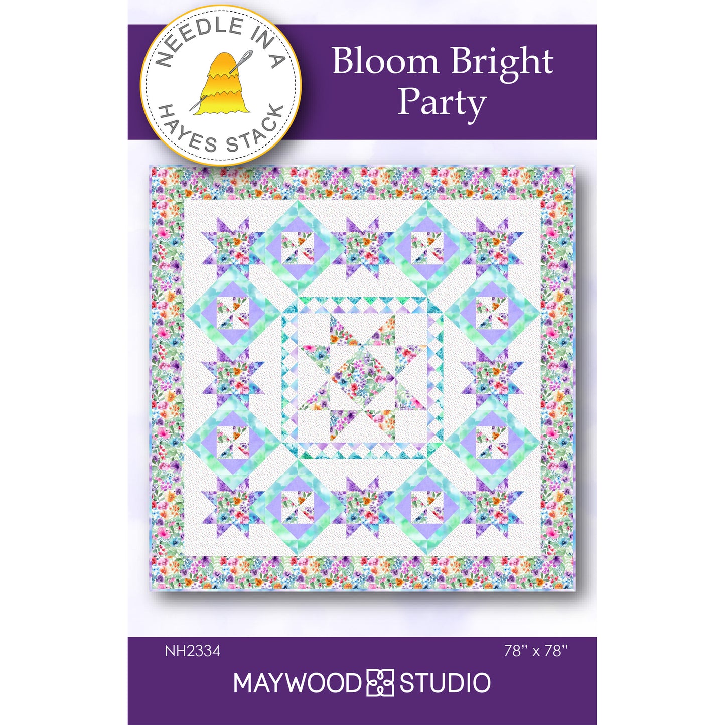 Bloom Bright Party Quilt NH-2334e - Downloadable Pattern