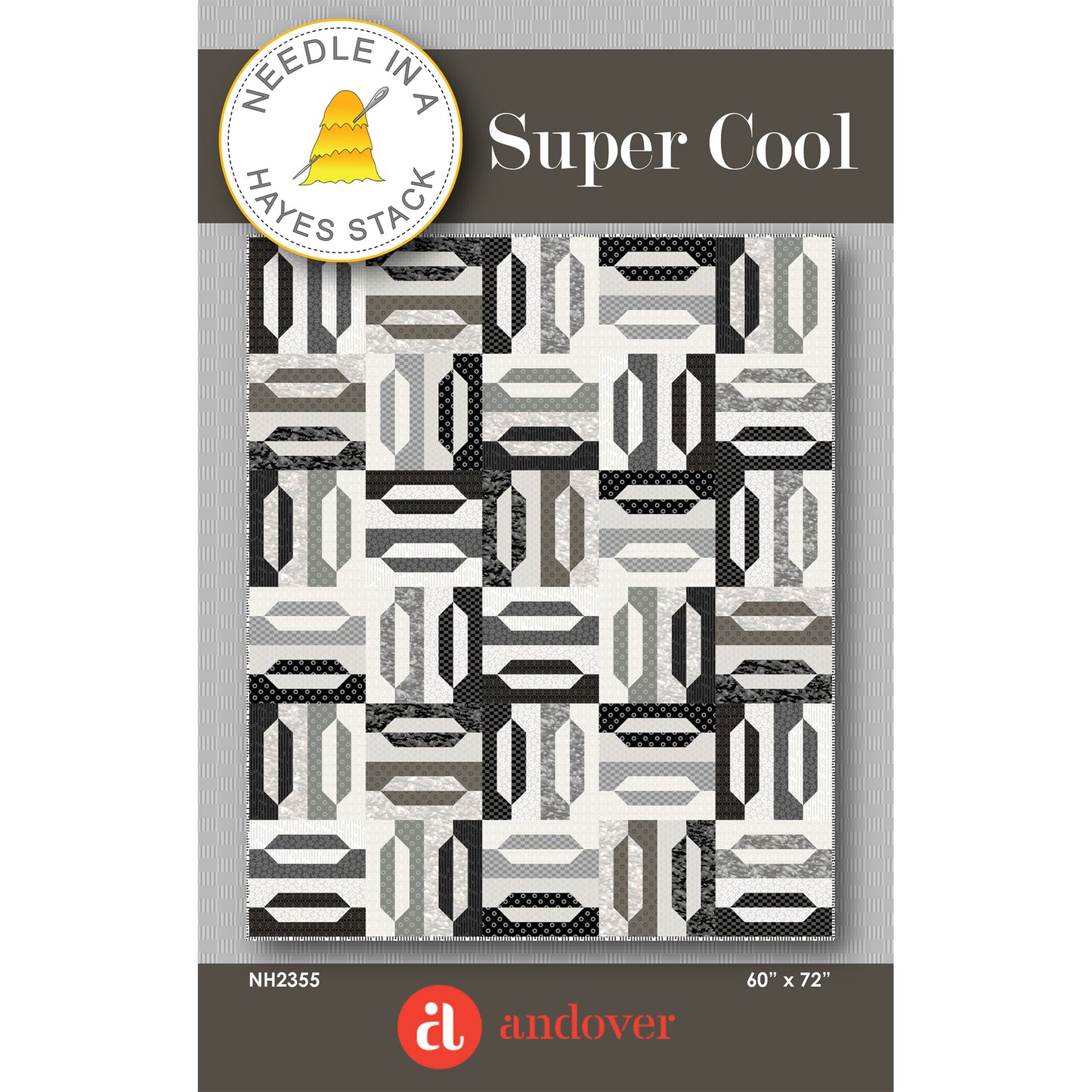 Cover image of pattern for Super Cool Quilt.