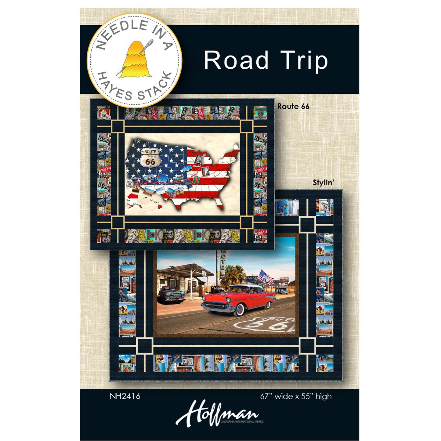 Cover image of pattern for Road Trip Quilts.