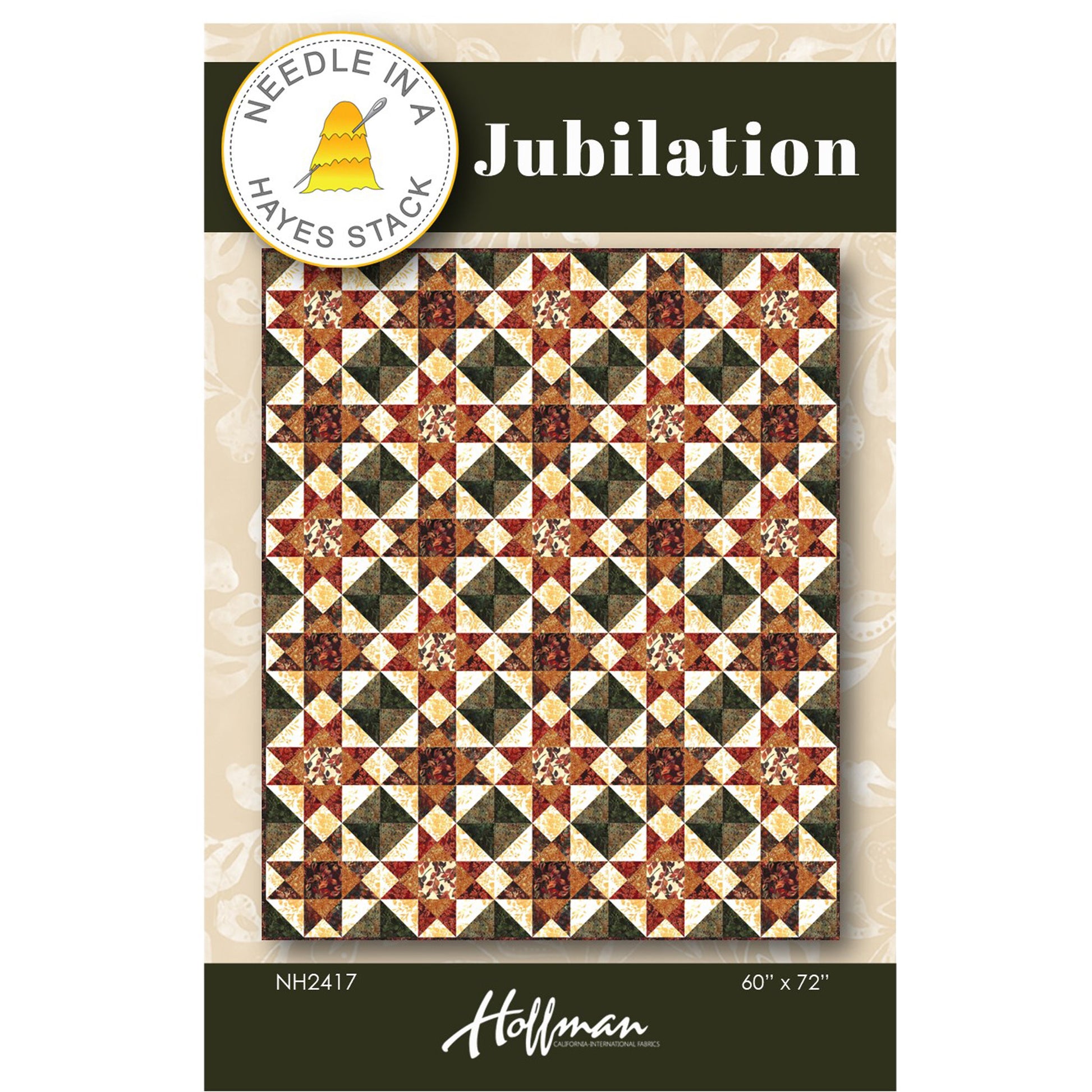 Cover image of pattern for Jubilation Quilt.