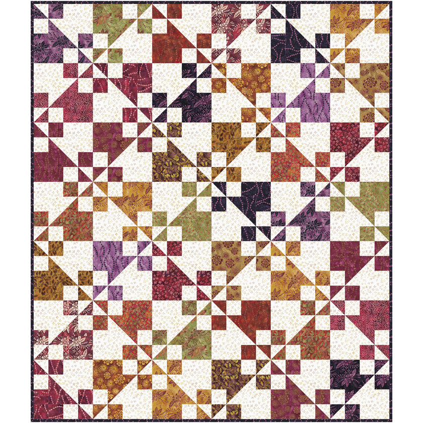  This quilt brings warm, earthy tones into your home. The collection features rich, vibrant autumn hues, like deep oranges, rusts, golds, and browns, perfectly capturing the spirit of the season. 