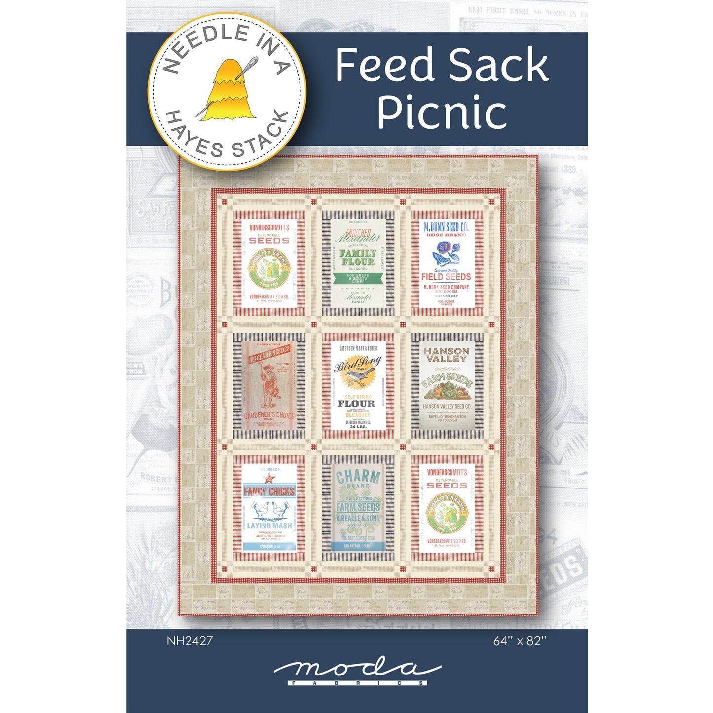 Cover image of pattern for Feed Sack Picnic Quilt.