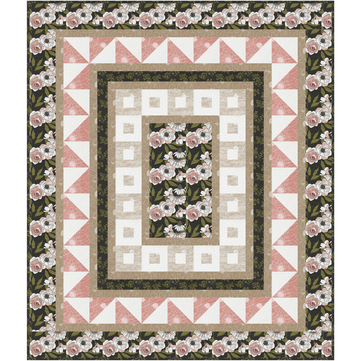 Framed Flora Quilt NH-2428e - Downloadable Pattern – QuiltWoman.com