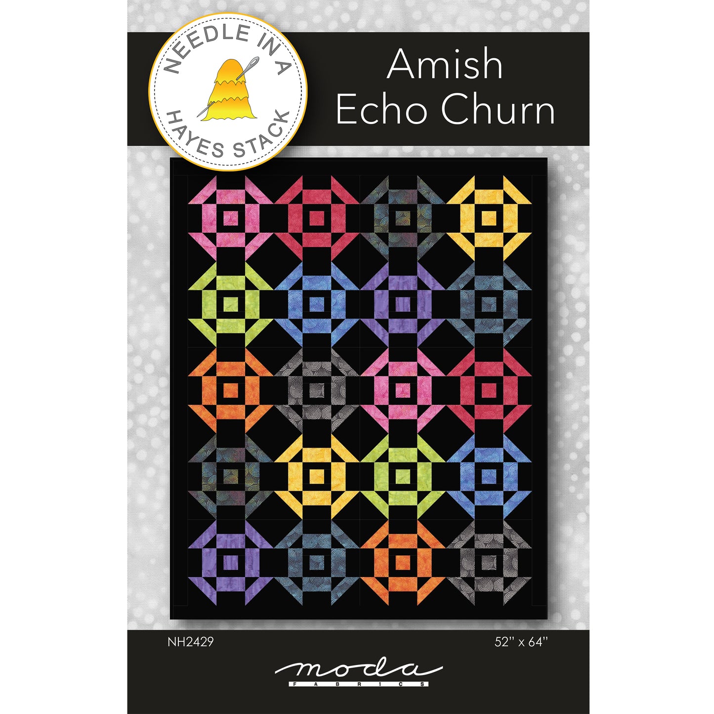 Cover image of pattern for Amish Echo Churn Quilt.