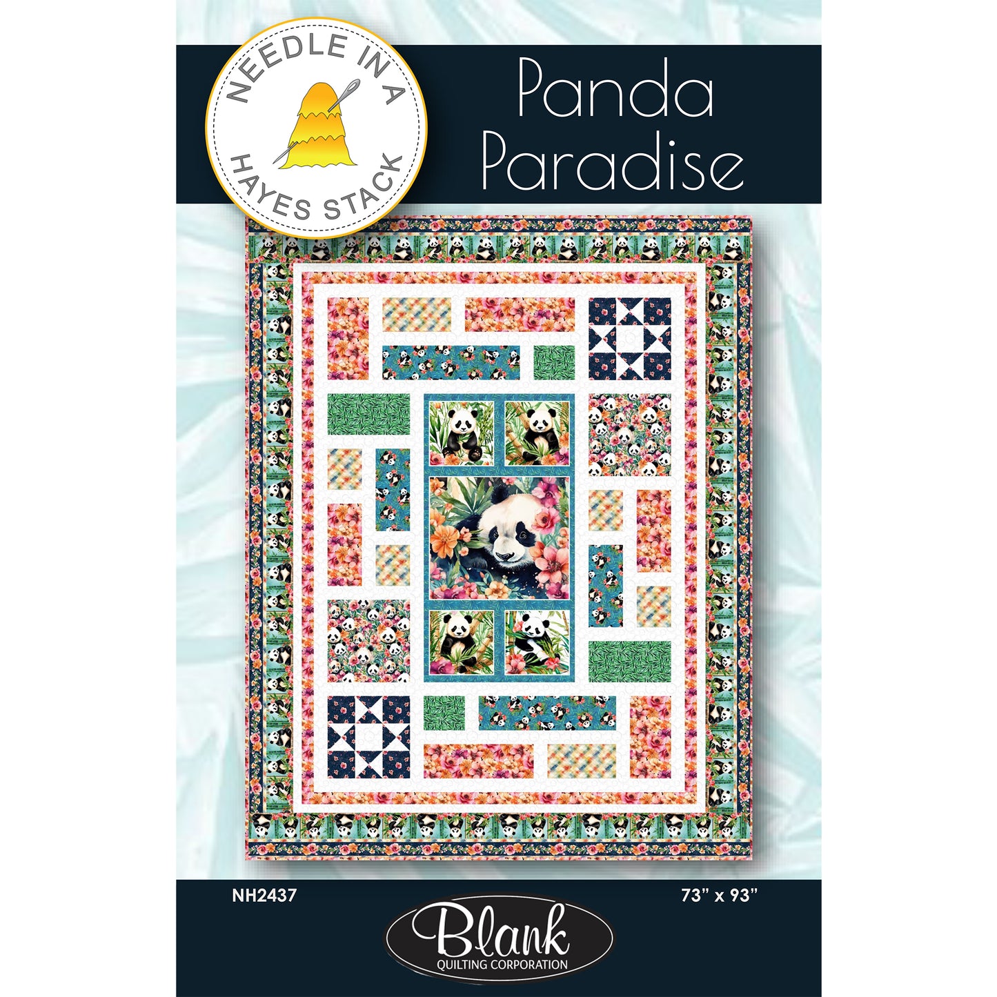 Cover image of pattern for Panda Paradise quilt.