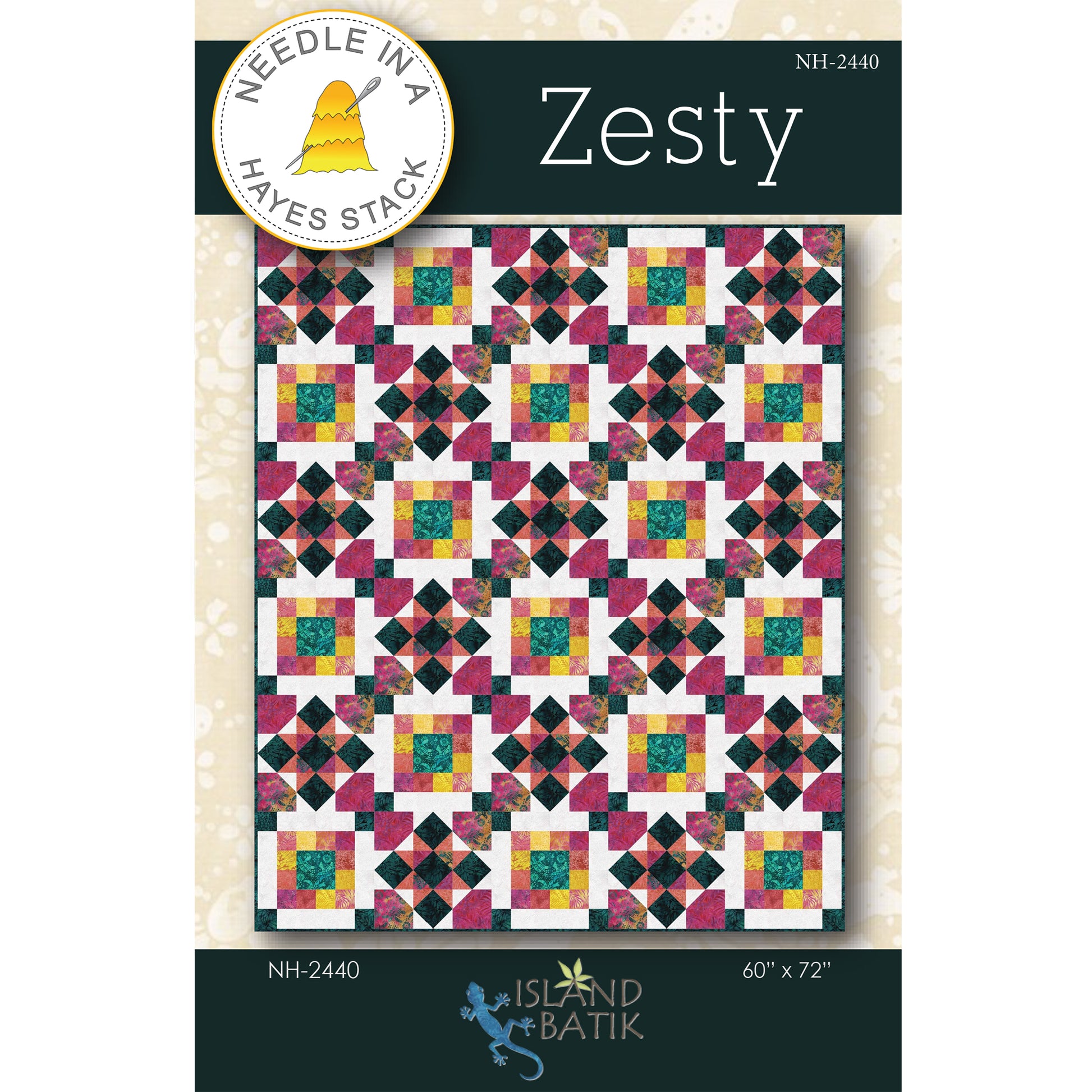 Cover image of pattern for Zesty Quilt.