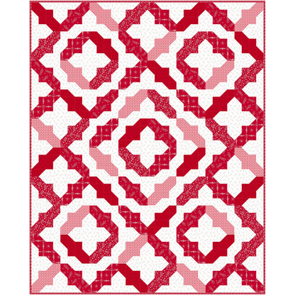 Redberry Dance is a delightful quilt that celebrates the charm of timeless prints and the joy of playful design. Quilt showcases a sweet blend of red and white prints that feel fresh, cozy, and irresistibly cheerful