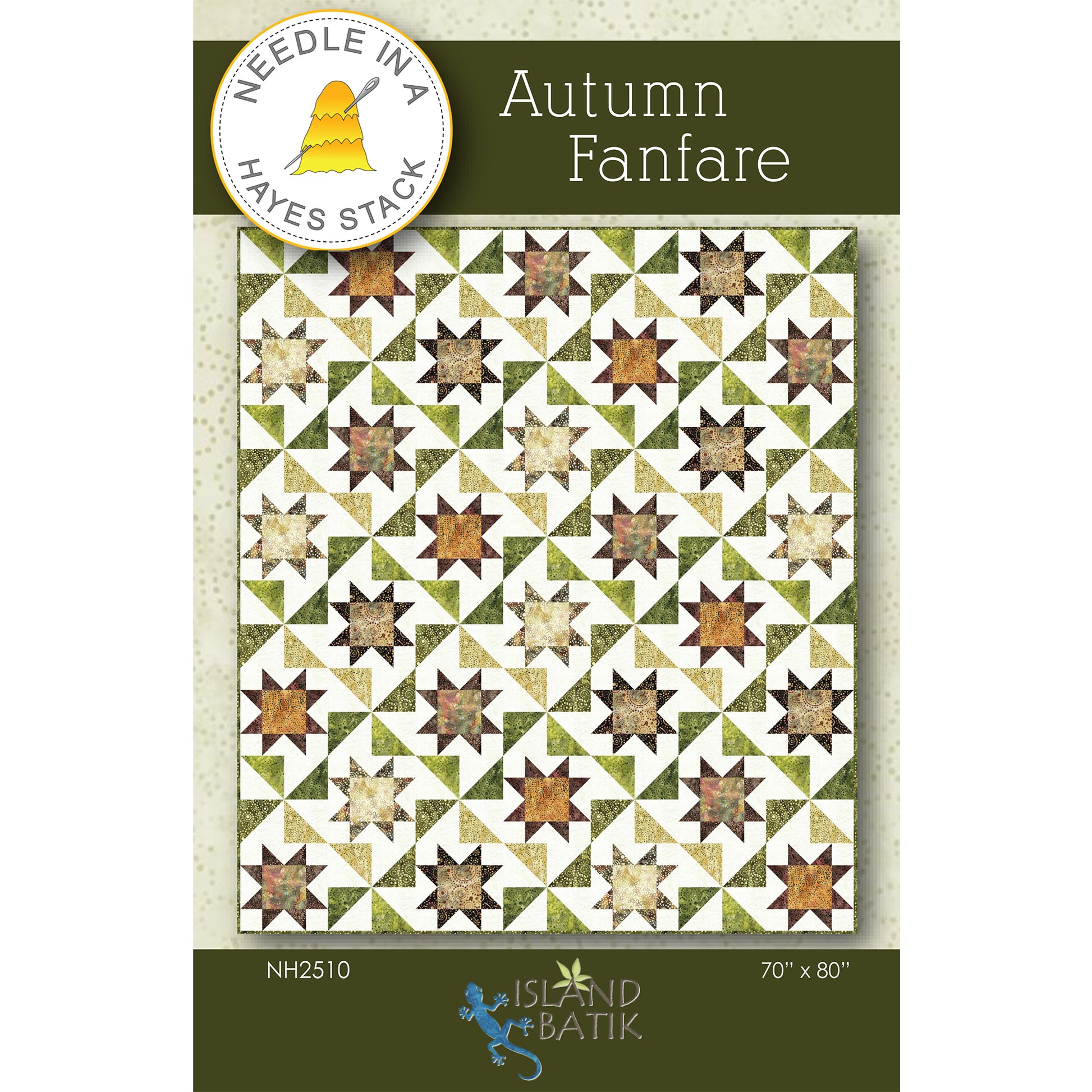 Cover image of pattern for Autumn Fanfare quilt.
