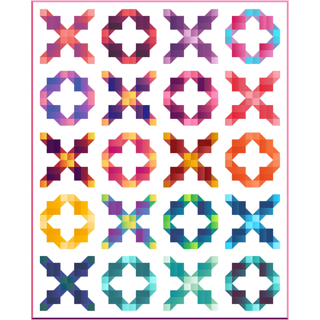 Knots & Crosses 2.0 Quilt NH-2511e - Downloadable Pattern – QuiltWoman.com