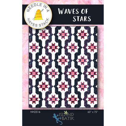 Cover image of pattern for Waves of Stars quilt.