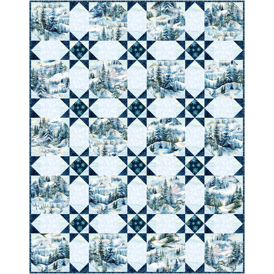 Stars in the Pines Quilt NH-2524e - Downloadable Pattern