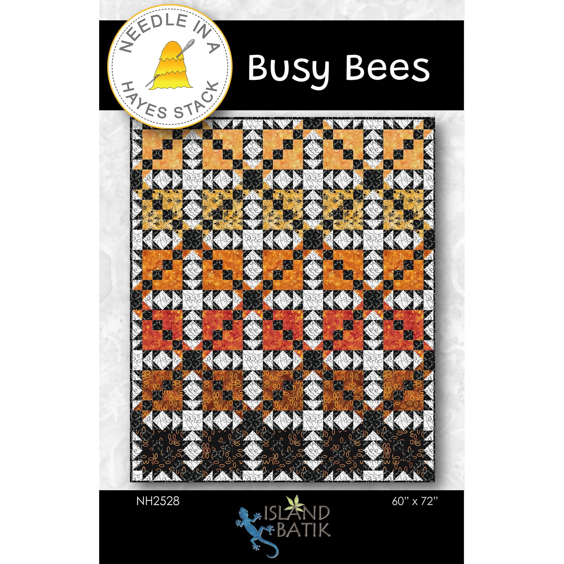 Cover image of pattern for Busy Bees quilt.