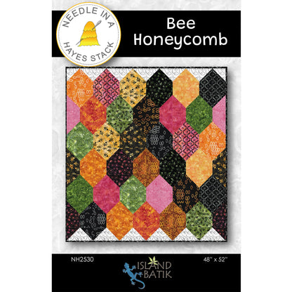 Cover image of pattern for Bee Honeycomb quilt.