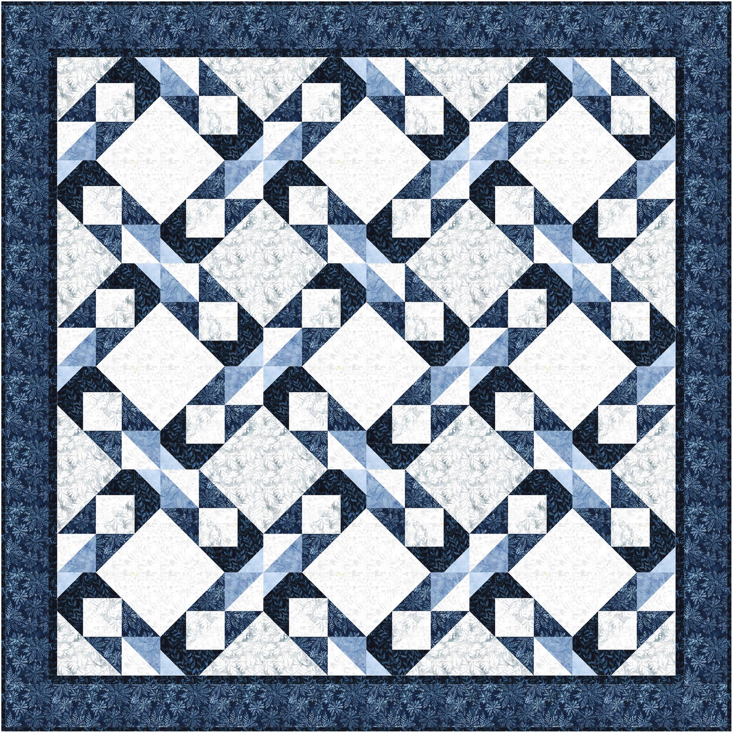 Snow Crystals Quilt NH-2533e - Downloadable Pattern