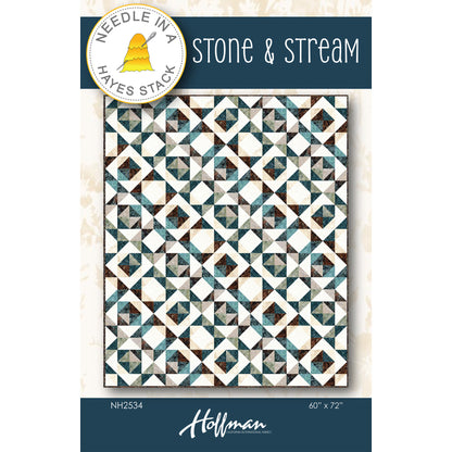 Cover image of pattern for Stone and Stream quilt.