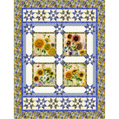 Sunflower Blooms Quilt NH-2536e - Downloadable Pattern