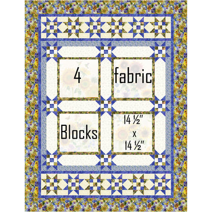 Sunflower Blooms Quilt NH-2536e - Downloadable Pattern