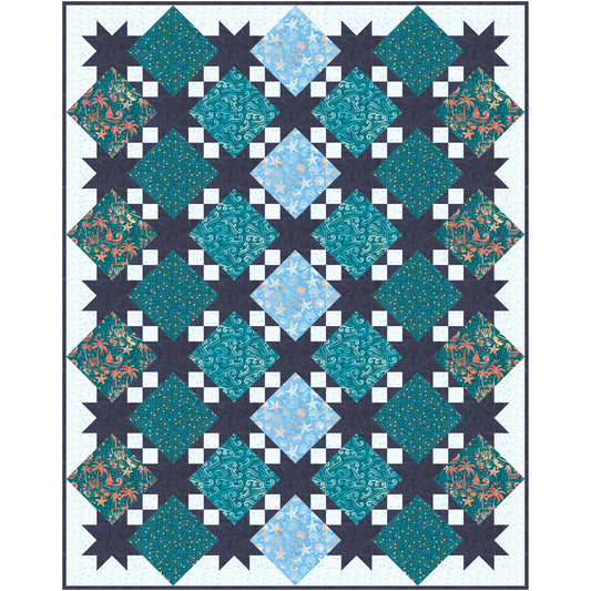 Sandy Beaches Quilt NH-2537e - Downloadable Pattern