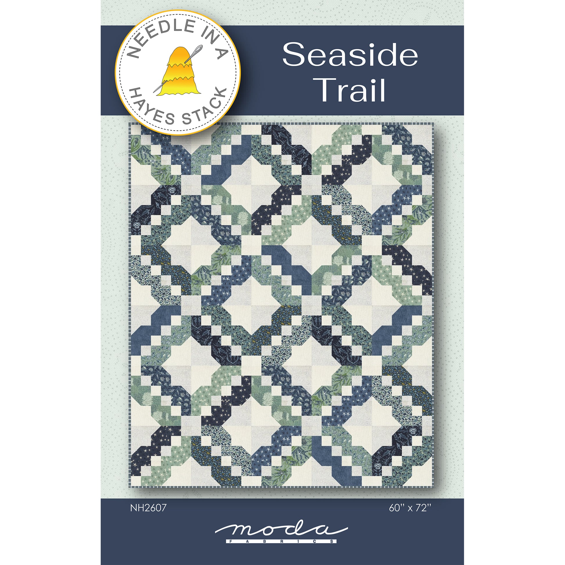Cover image of pattern for Seaside Trail quilt.