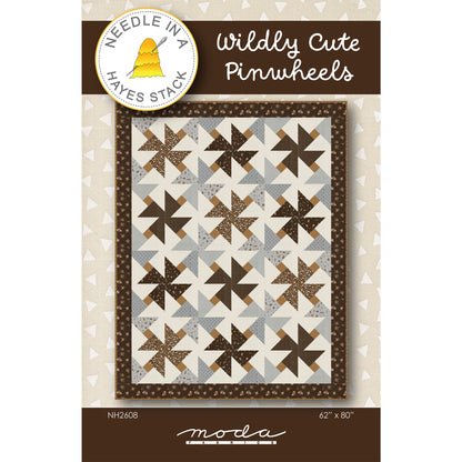 Cover image of pattern for Wildly Cute Pinwheels quilt.