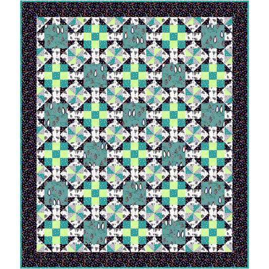 Hat & Scarf Quilt NH-2609e - Downloadable Pattern