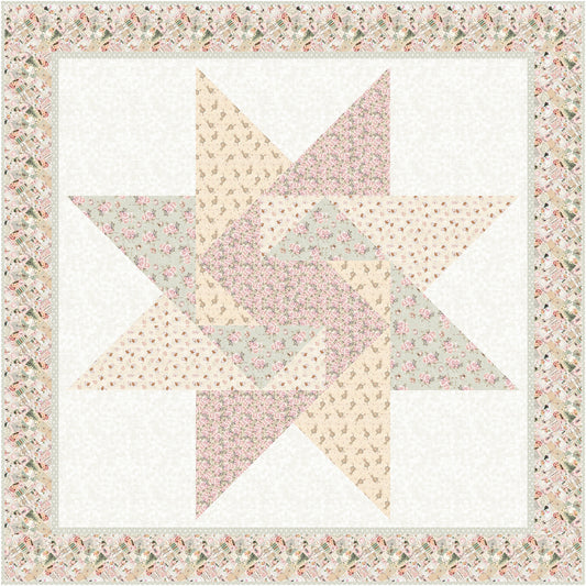 Christmas Market Star Quilt NH-2631e - Downloadable Pattern
