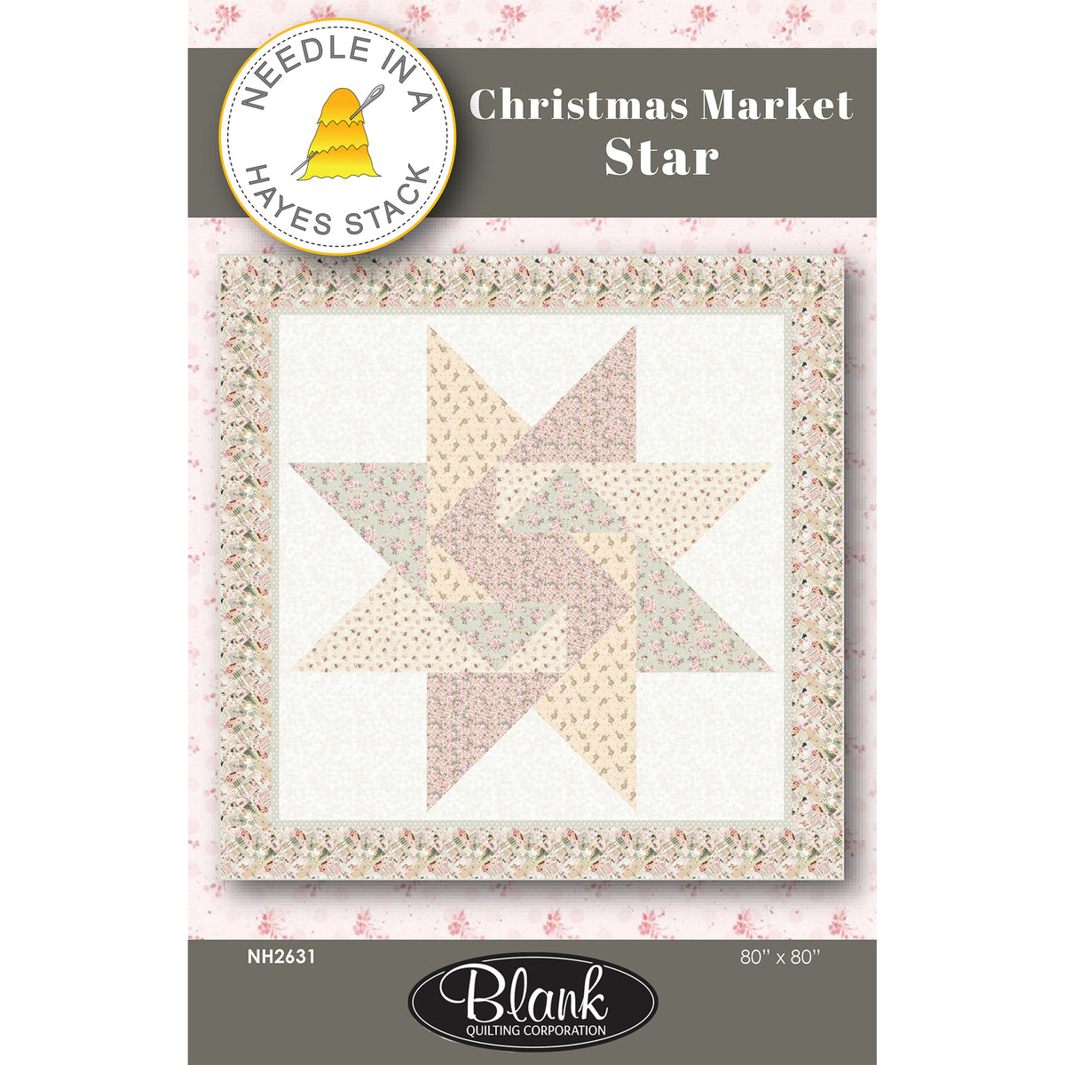 Christmas Market Star Quilt NH-2631e - Downloadable Pattern