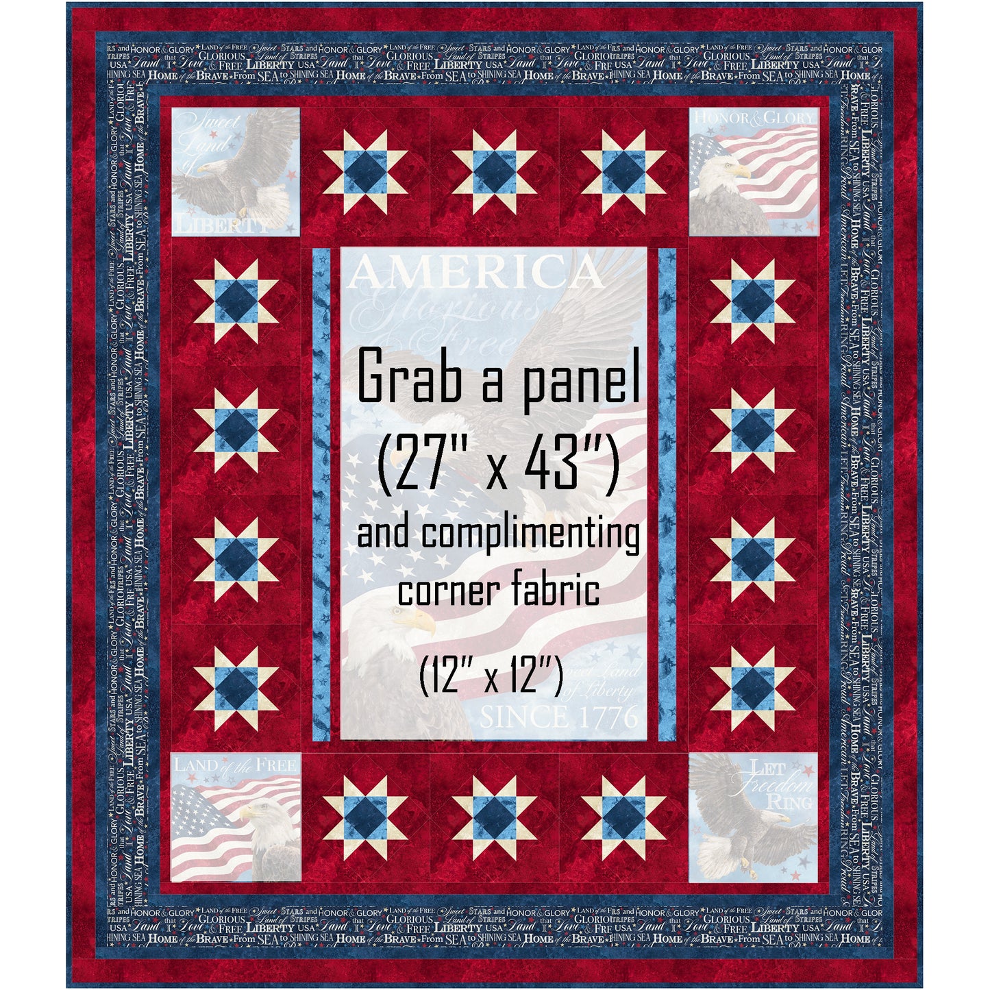 Glorious & Free Quilt NH-3459e - Downloadable Pattern