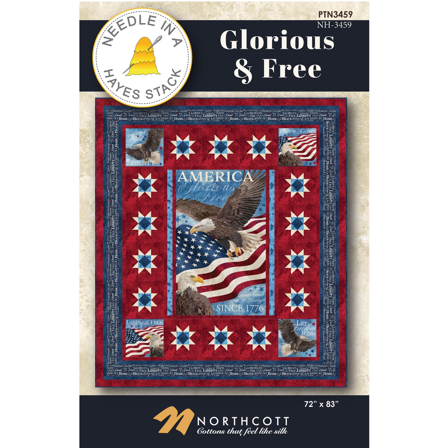 Cover image of pattern for Glorious & Free Quilt.