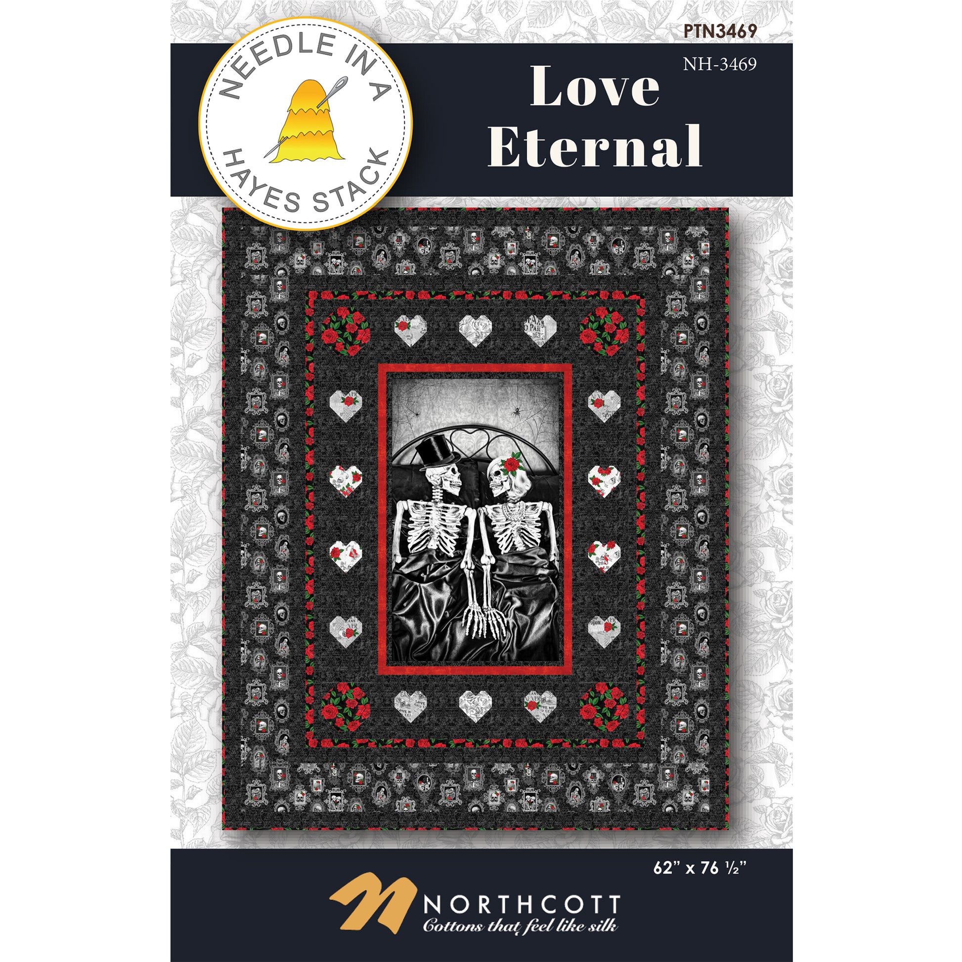 Cover image of pattern for Love Eternal Quilt.