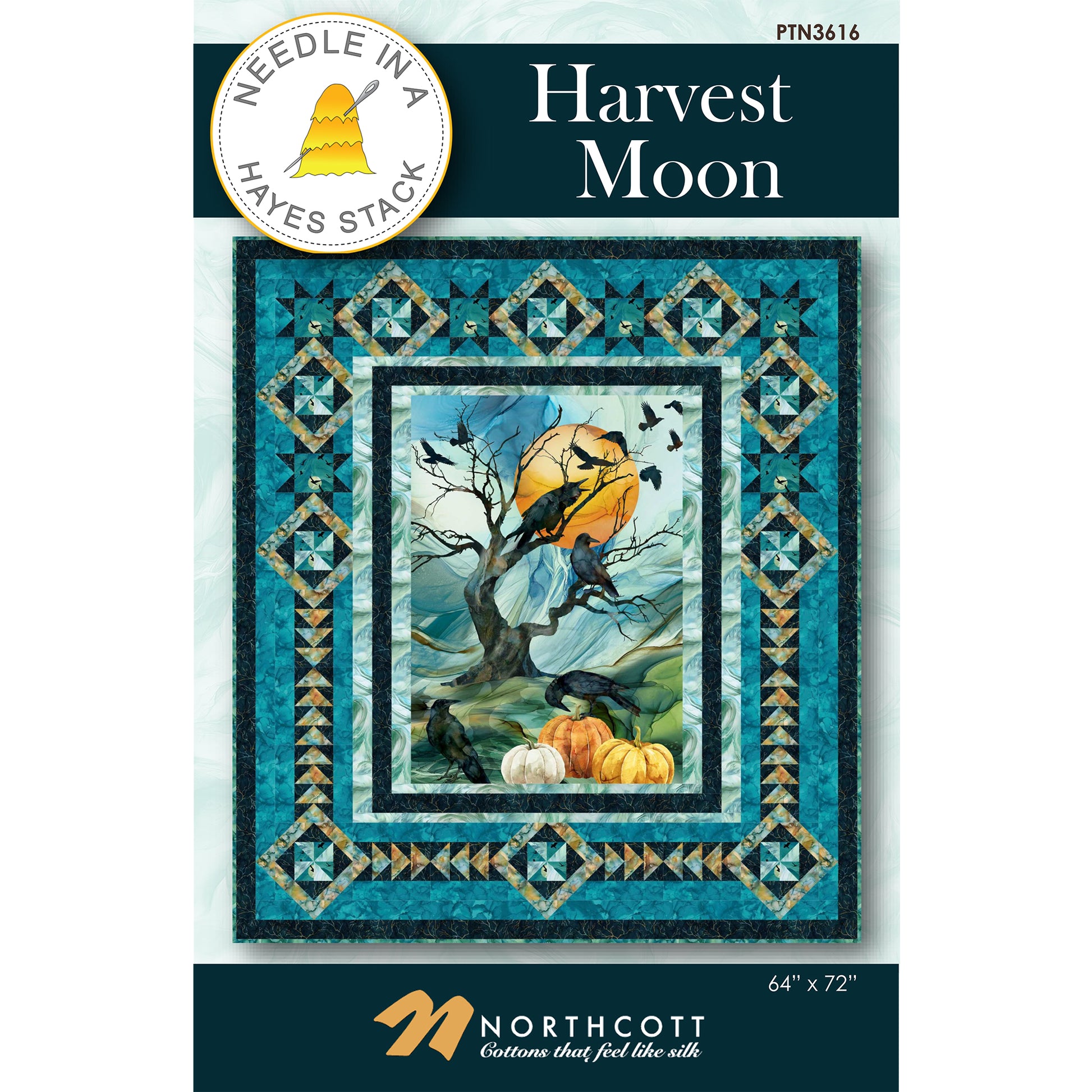 Cover image of pattern for Harvest Moon quilt.