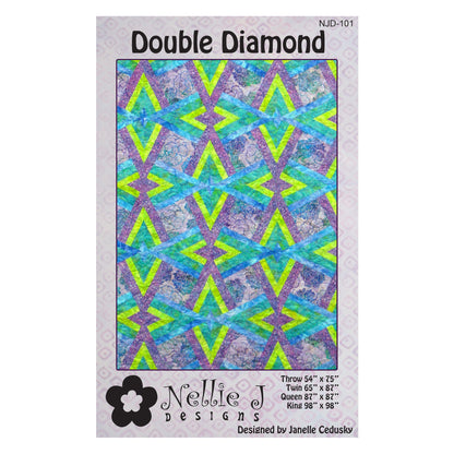 Double Diamond Quilt Pattern NJD-101 - Paper Pattern